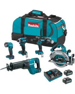 Makita GT501M, 40V max XGT 4.0Ah Brushless Cordless 5‑Piece Combo Kit