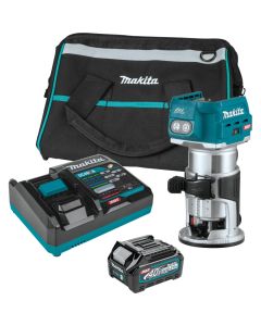 Makita GTR01D1 40V Max XGT Brushless Cordless 2.5Ah Compact Router Kit