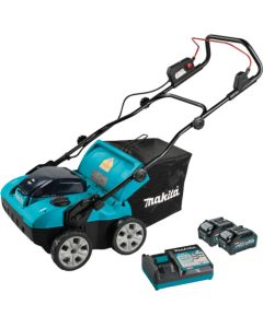 Makita GVU01SM, 40V Max XGT 15" 4.0Ah Brushless Cordless Dethatcher / Scarifier Kit