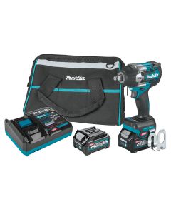 Makita GWT07D 40V Max XGT 6-11/16" Cordless 4‑Speed Mid‑Torque Drive Impact Wrench Kit with Friction Ring Anvil (2.5Ah)