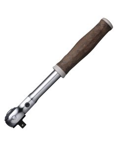 Vessel Tools HRH2SW, 1/4" Sq Wood-Compo Swivel Ratchet Handle