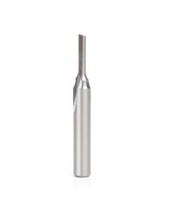 Amana Tool HSS1500, 1/8" x 1/4" x 2" 1FL HSS Plastic Cutting Router Bit