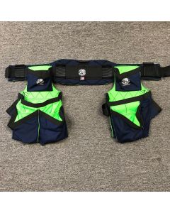 Badger 461097 LG Carpenter's Inside Out Navy/Lime Tool Belt, Large