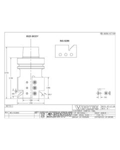 Vortex Tool INS-8286-KITHSK, 8525 Body w/Insert Kit