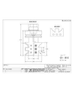 Vortex Tool INS-8291-KITHSK, 8545 Body w/Insert Kit