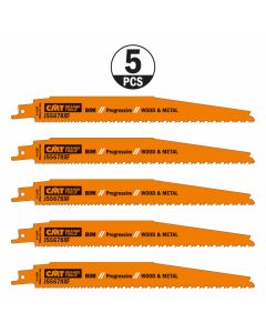 CMT Tools JS5678XF-5 Reciprocating Saw Blade for Wood W/Nails, Glass Fiber & Epoxy, 5/Pack