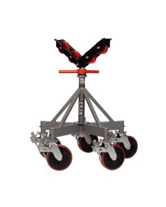 Jet JT1-2405, 5-Leg Pipe Jack Stand w/Casters & Steel Rollers (JPJ-5LG-SR)