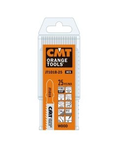 CMT Tools JT101B-25, Wood/Fine Straight Cut Jig Saw Blade, 25/Pack