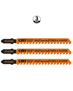 CMT Tools JT141HM-3, Fiber & Plasterboard Jig Saw Blade, 3/Pack