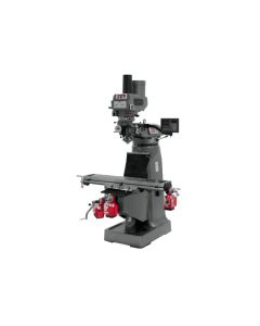 Jet JT9-690094 JTM-4VS Mill with 3-Axis Newall DP700 DRO (Knee) with X, Y & Z-Axis Powerfeeds & Power Draw Bar