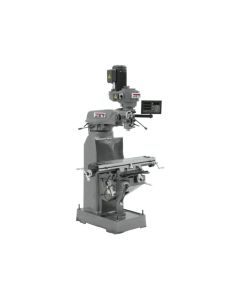 Jet JT9-691186 JVM-836-3 Mill with 3-Axis Newall DP700 DRO (Quill) with X and Y-Axis Powerfeeds