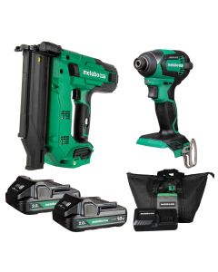 Metabo HPT KC18DEXQDM, 18V MultiVolt Cordless 2-Piece Combo Kit