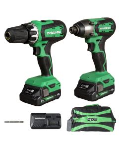 Metabo HPT KC18DFXM, 18V Hammer Drill and Impact Driver Combo Kit