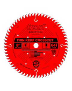Freud LU74R008 8" x 0.087" x 5/8" 64T ATB SLVR ICE Thin Kerf Saw Blade