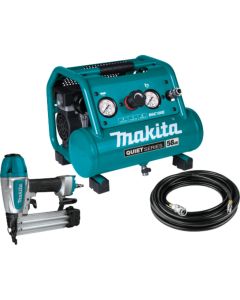 Makita MAC100QK1 Quiet Series 18 Gauge Brad Nailer Combo Kit