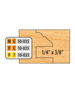Freeborn MC-50-035 3/4" to 1-1/8" 6 Piece Cope & Pattern Cutter Set