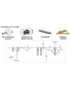 Aluminum and Non-Ferrous Metal Cutting Saw Blades-For Thin Material
