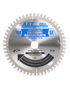 Amana Tool MD168-525TB AGE Series 168mmx20mm 52T ALUMN/Plastic Saw Blade for Festool Saws
