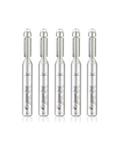 Amana Tool MR0102-5, 3/16" x 1/4" x 2" 2FL Miniature Flush Trim CT Router Bit 5/Pack