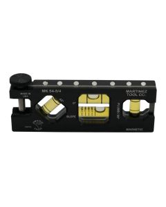 Martinez Tool Co MZ3507_BK, 5" Black Titanium V-Groove Level