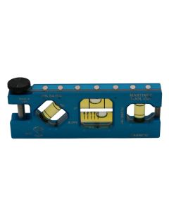 Martinez Tool Co MZ3507_BL, 5" Blue Titanium V-Groove Level