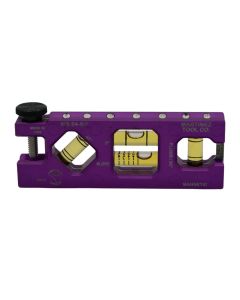 Martinez Tool Co MZ3507_PU, 5" Purple Titanium V-Groove Level