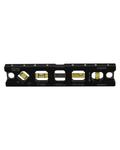 Martinez Tool Co MZ3509_BK, 9" Black Titanium V-Groove Level