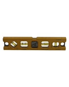Martinez Tool Co MZ3509_GL, 9" Gold Titanium V-Groove Level