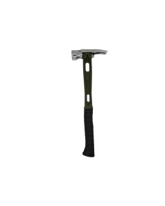 Martinez Tool Co MZ4001, 15oz Smooth Army Green/Black Curved Hammer