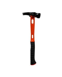 Martinez Tool Co MZ4041, 15oz M1 Milled Face Orange/Black Curved Grip Hammer