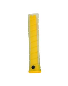 Martinez Tool Co MZ4181_CYL, M1/M4 Clear Overlay/Yellow Cap Straight Grip