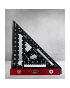 Martinez Tool Co MZ4320_RD, Red Heel Metric Aluminum Micro Square