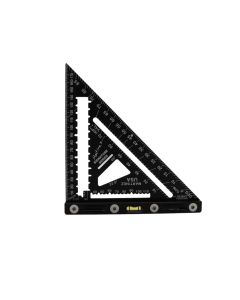 Martinez Tool Co MZ4346_BK, Black Metric Blade Aluminum Rapid Square