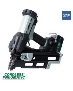 Metabo HPT NR1875DDAQRY 18V Cordless Pneumatic 21-Degree Duplex Forming Nailer