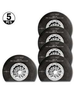 CMT Tools OMF106-X5, 3-3/8" Radial Saw Blade for Wood & Metal, 5/Pack