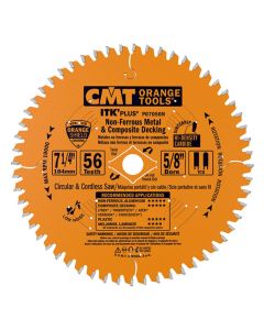 CMT Tools P07056N, 7-1/4" ITK Plus Non-Ferrous Metal & Composite Decking Saw Blade