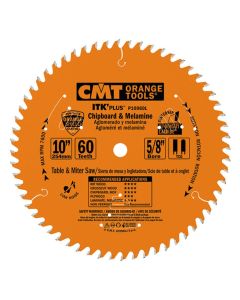 CMT Tools P10060L, 10" ITK Plus Chipboard & Melamine Circular Saw Blade