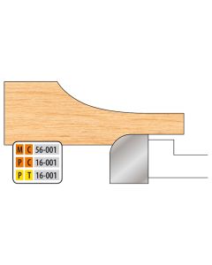 Freeborn PC-16-001 Pro-Line 4-3/4″ 3 Wings Raised Panel Back Shaper Cutter