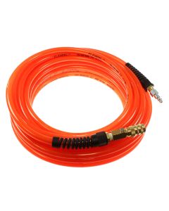 Coilhose Pneumatics PFE4050TQ15CB Flexeel CoBlo 50' Industrial Coupler Air Hose