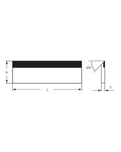 FS Tool 30121051, 12-1/4" x 5/8" x 1/8" Planing Knife