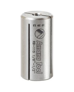 Amana Tool RB-115 1/2" x 1/8" High Precision Steel Router Collet Reducer