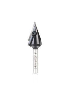 Amana Tool RC-1041, 47/64" x 1/4" 1FL 40Deg Insert V-Groove Router Bit