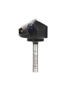 Amana Tool RC-1146, 1-23/64" x 1/4" x 2-31/64" x 120Deg 1FL Insert V-Groove Router Bit