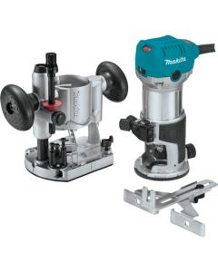 Makita RT0701CX7, 1‑1/4 HP Compact Router Kit w/plunge