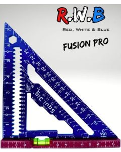 Squi.Jig Fusion 7.5 inch Pro Rafter Square - Limited Edition Red, White & Blue Version