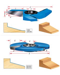 Raised Panel Shaper Cutters for 5/8 Inch Material - Traditional