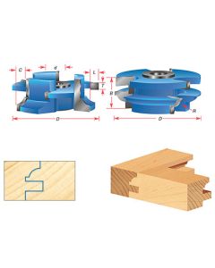 Stile & Rail Cabinet Door Cutter Sets for 3/4 Inch Material - Bead