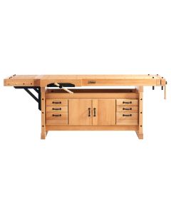 Sjobergs SJO-99403K Beech Wood Elite 2500C Workbench with SM04 Cabinet Combo & Accessory Kit