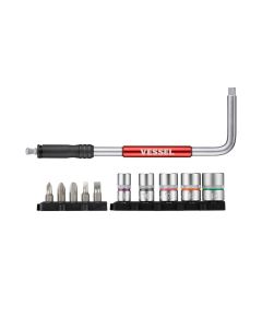 Vessel Tools SLH21U, 2 Way-Speed L-Handle 11-Piece Set