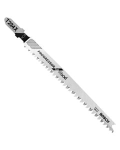 Bosch T234X 4-1/2" 8 - 12 TPI High Carbon Steel Jig Saw Blade, 5 Piece